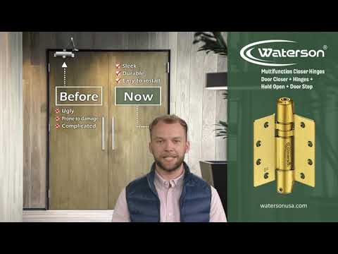 Why Waterson Closer Hinges - 2minutes Explaining Self Closing Hinge Ideal Functions