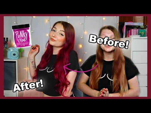 DYEING MY HAIR PINK with PUNKY COLOUR FLAMINGO PINK |...