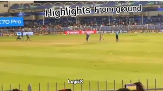 DC VS KKR HIGHLIGHTS FROM GROUND  LIVE MATCH |last 1 ball played by V. IYER