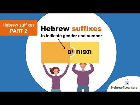 Hebrew Suffixes Part 2 - For Gender and Number