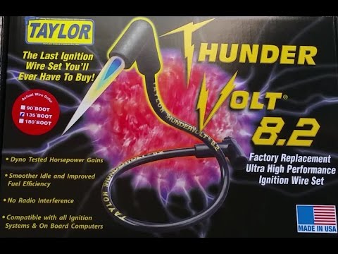 Taylor Thundervolt 8.2 LS4 LS1 Spark Plug Wires unbox and test