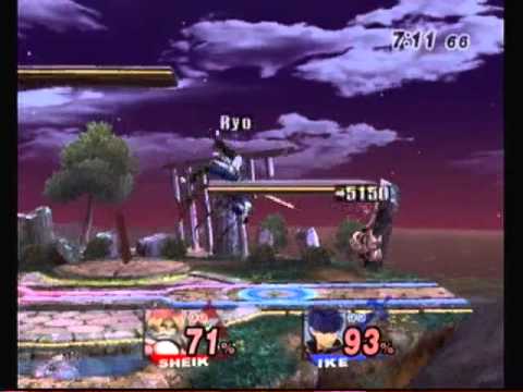 Ed (Sheik) vs Ryo (Ike) Set  - NLL 9/17/11 - Friendlies