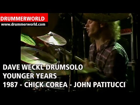Dave Weckl: Drum Solo with Chick Corea - younger years - 1987 - #daveweckl  #drumsolo  #drummerworld