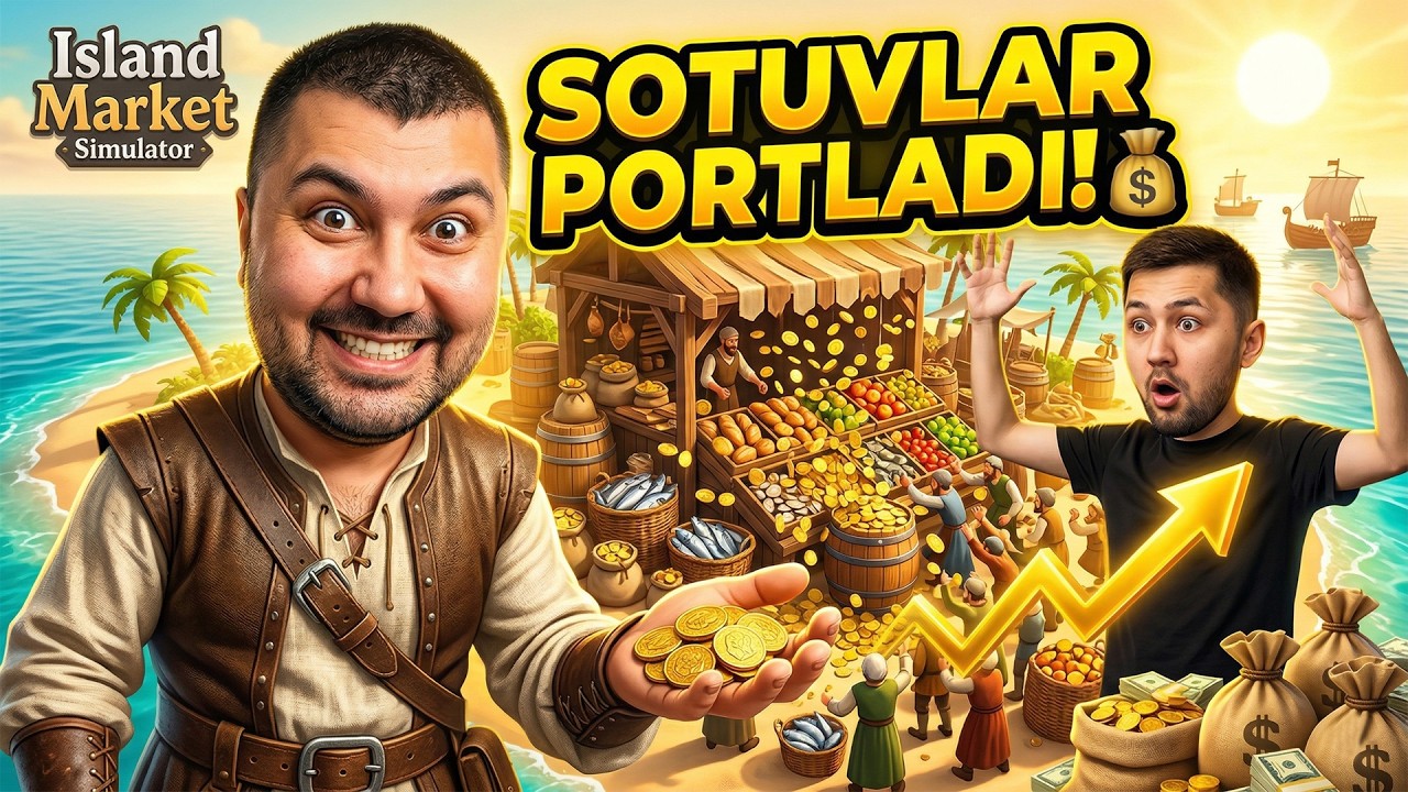 💰SOTUVLAR PORTLADI! — ISLAND MARKET SIMULATOR #1