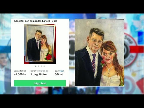 Trasig bröllopstavla i het budgivning - Nyhetsmorgon (TV4)