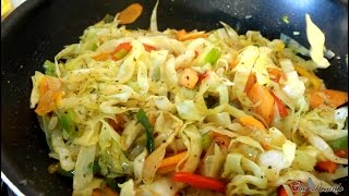 Healthy Vegetable Fry Up Cabbage For Sunday Dinner | Recipes By Chef Ricardo