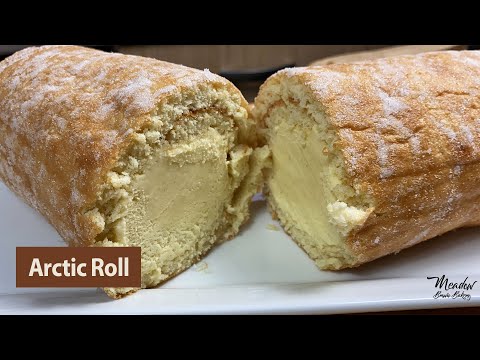 British Desserts Easy To Make : Arctic Roll : Ice Cream Sponge Cake UK : British Desserts