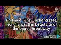 Prologue Song Lyrics The Beauty And The Beast Broadway
