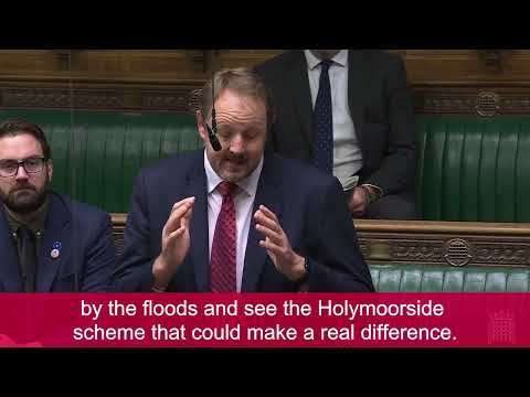 Toby Perkins' MP's question to the Minister for Flooding