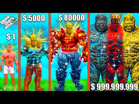 Franklin upgrade the STRONGEST HULK GOLD TITAN ever in GTA 5