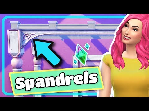 Part of a video titled The Sims 4 How to Use Spandrels Tutorial - YouTube