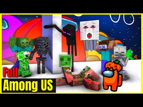 [Monster School] AMONG US BUT IMPOSTOR WITH 800 IQ - Minecraft Animation
