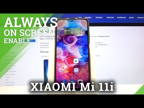 How to Turn On Always on Display in XIAOMI MI 11i - Activate AOD
