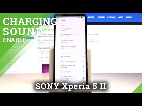How to Activate Charging Sounds in SONY Xperia 5 II – Charging Sound Settings
