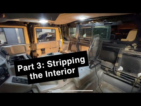 Ripping out more trim!! Hummer H1 Restoration Project: Part 3- Interior Trim Removal