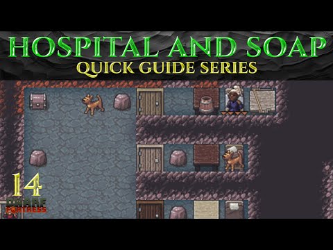 HOSPITAL AND SOAP - Ic0n's DWARF FORTRESS Tutorials Ep 14