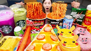 Download lagu ENG SUB) Korean Convenience Store Food ✨ Starbucks & Dunkin donuts 🍩 Desserts Mukbang ASMR Ssoyoung mp3