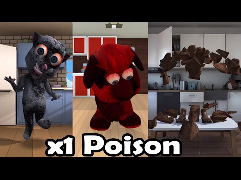Talking Juan poison vs Pou RTX poison vs Talking Pablo poison