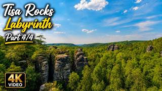 75min.  Rocks Sandstone Labyrinth | Part 1/4 Summer Nature Walk | 4K DJI POV Real Sounds