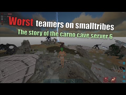 DEFENDING OUR CAVE AGAINST MORE THAN 18 PEOPLES FOR 48H || ARK Official SmallTribes