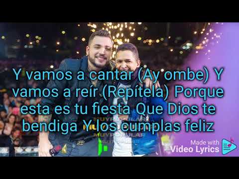 Tu Fiesta Jessi Uribe Y Jorge Celedon         ( karaoke 🎉🎉 )