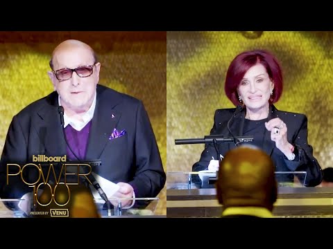 Sharon Osbourne Accepts the Visionary Award From Clive Davis | Billboard Power 100 Party 2026