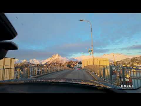 Svinøya to Svolvær Airport Drive — Short and Very Scenic Drive on Lofoten Islands, Norway