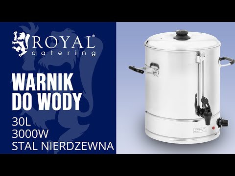 Video - Warnik do wody - 30l - stal nierdzewna - 3000W