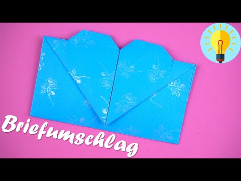 Origami Briefumschlag falten | Briefumschlag basteln mit Papier Din A4 | DIY Bastelideen