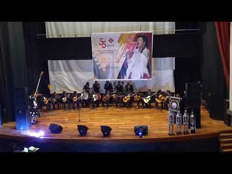 Presentación de la Estudiantina UGEL Moho en el XX Concurso de Estudiantinas Puno 2018