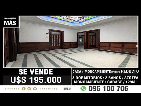Video de YouTube - Casa + Monoambiente + Garage Venta Atahualpa Montevideo iMas.uy R