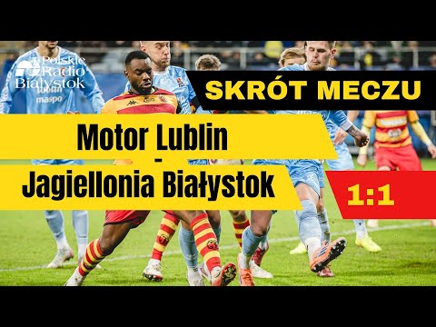 SKRÓT MECZU MOTOR LUBLIN - JAGIELLONIA BIAŁYSTOK 1:1, 14.12.2025