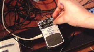Video thumbnail for Behringer DR100 digital reverb pedal demo by Paul Bradshaw