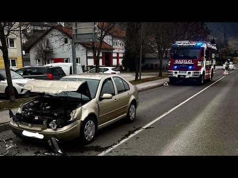 Gasilci Laško - Prometna nesreča - Cesta v Rečico