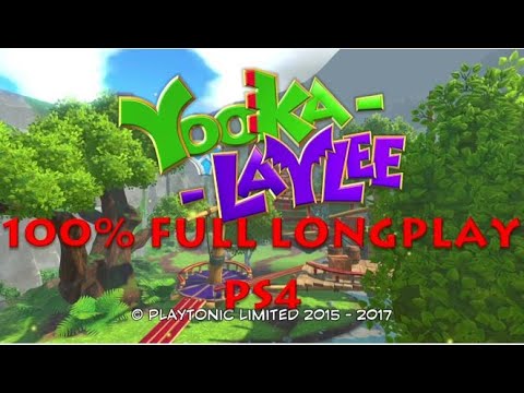 Yooka-Laylee Longplay (PS4) - 100% Completion - All collectibles