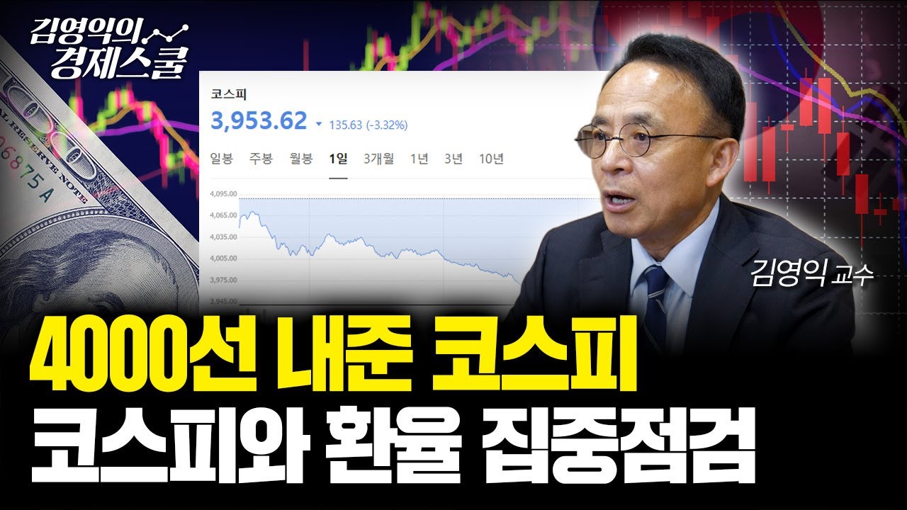 4000선 내준 코스피.. 코스피와 환율 집중점검 [김영익 공식채널]