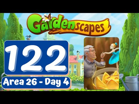 Gardenscapes Story - Part 122 - Area 26 - Day 4 - Gameplay