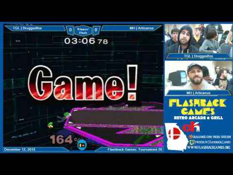 Flashback Games Presents: T20 - Druggedfox (Luigi) Vs. Articanus (Marth) WF