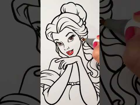 Belle Coloring Sheets