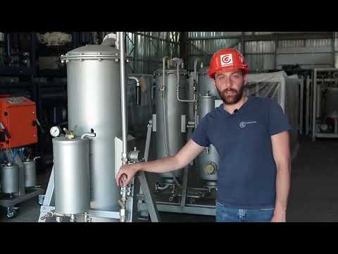 Séchage de l'huile de transformateur par des zéolithes. Unité CPU-130