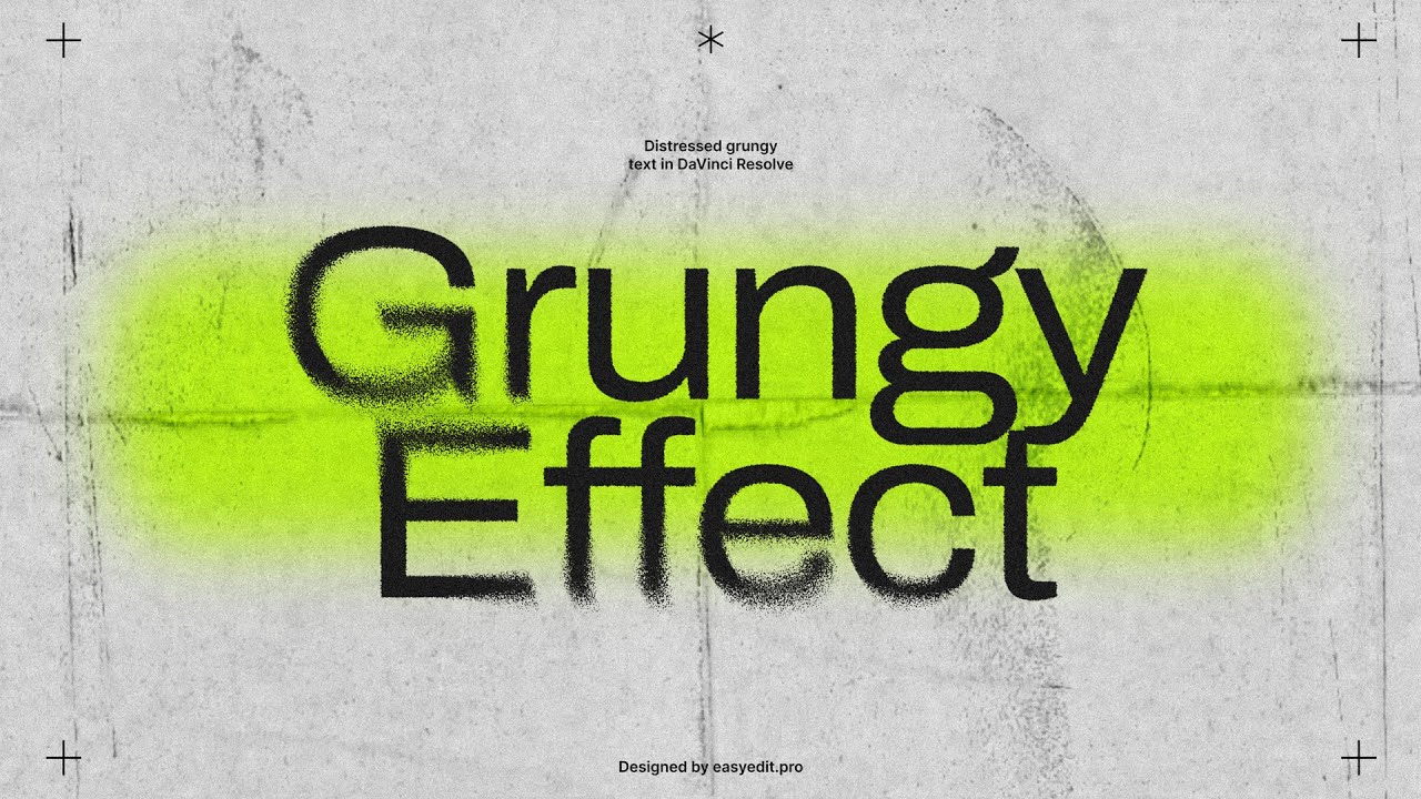 Create Amazing Grungy Text Effects in DaVinci Resolve!