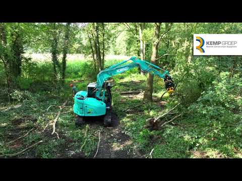 Kobelco SK75SR-7 voor Evert van der Hoeven