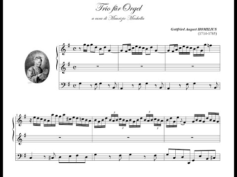 G.A. Homilius (1714-1785): Trio für Orgel