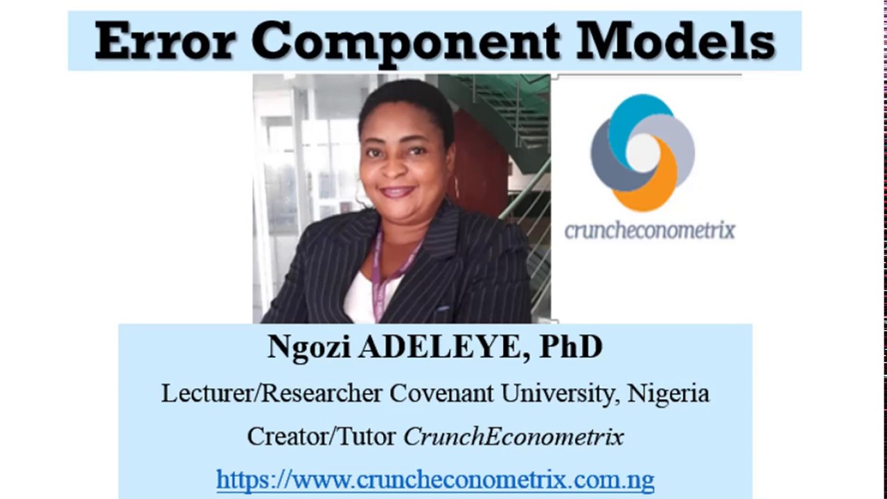 Understanding Error Component Models #errorcomponent #paneldata #heterogeneity #lsdv #pooled