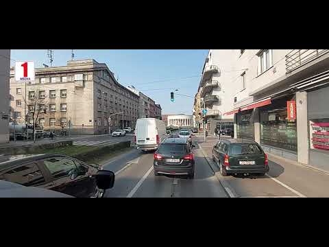 Zagreb ( driving in city street's ) #zagreb #travel  #croatia #hrvatska #visitzagreb