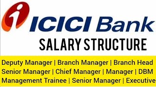ICICI Bank Manager Salary | ICICI Deputy Manager Salary | ICICI Senior Manager Salary | ICICI Jobs