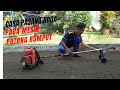 Cara Modifikasi Pemasangan Roda Pada Mesin Potong Rumput
