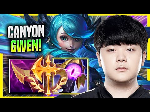 CANYON TRIES NEW META WITH GWEN! - DK Canyon Plays Gwen JUNGLE vs Jarvan! | Season 2022