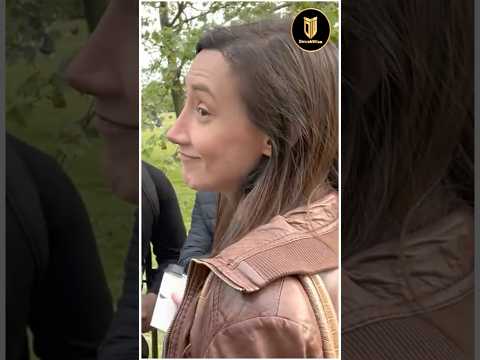 Atheist Woman Destroyed By Muslim | Mansur | Speakers Corner