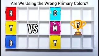 Are We Using the Wrong Primary Colors? RYB vs CMY | Satisfying Paint Mixing